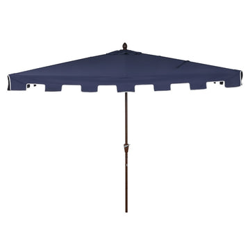 Sidney 9 ft. Classic MidCentury Rectangular Half Market Patio Umbrella
